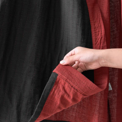 Kimono in garza di cotone tinta unita minimalista Ownkoti - image 7