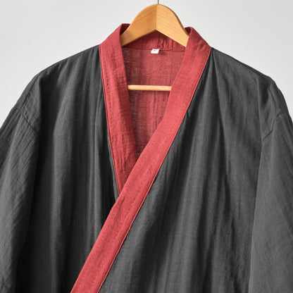 Kimono in garza di cotone tinta unita minimalista Ownkoti - image 4