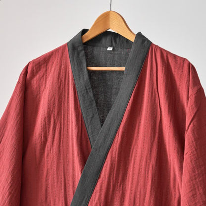 Kimono in garza di cotone tinta unita minimalista Ownkoti - image 11