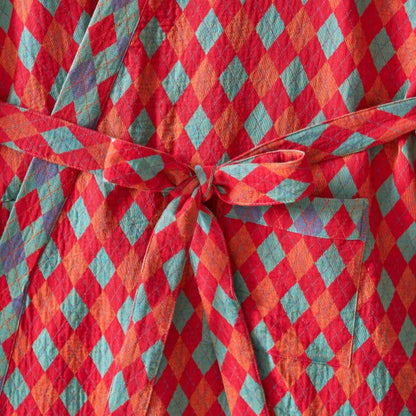 Kimono in garza di cotone a rombi Ownkoti Classic - image 5