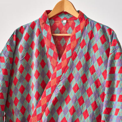 Kimono in garza di cotone a rombi Ownkoti Classic - image 13