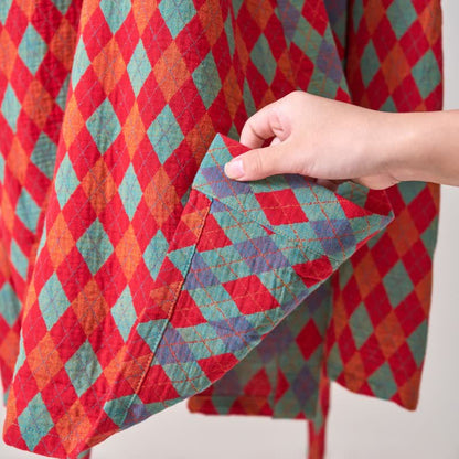 Kimono in garza di cotone a rombi Ownkoti Classic - image 9