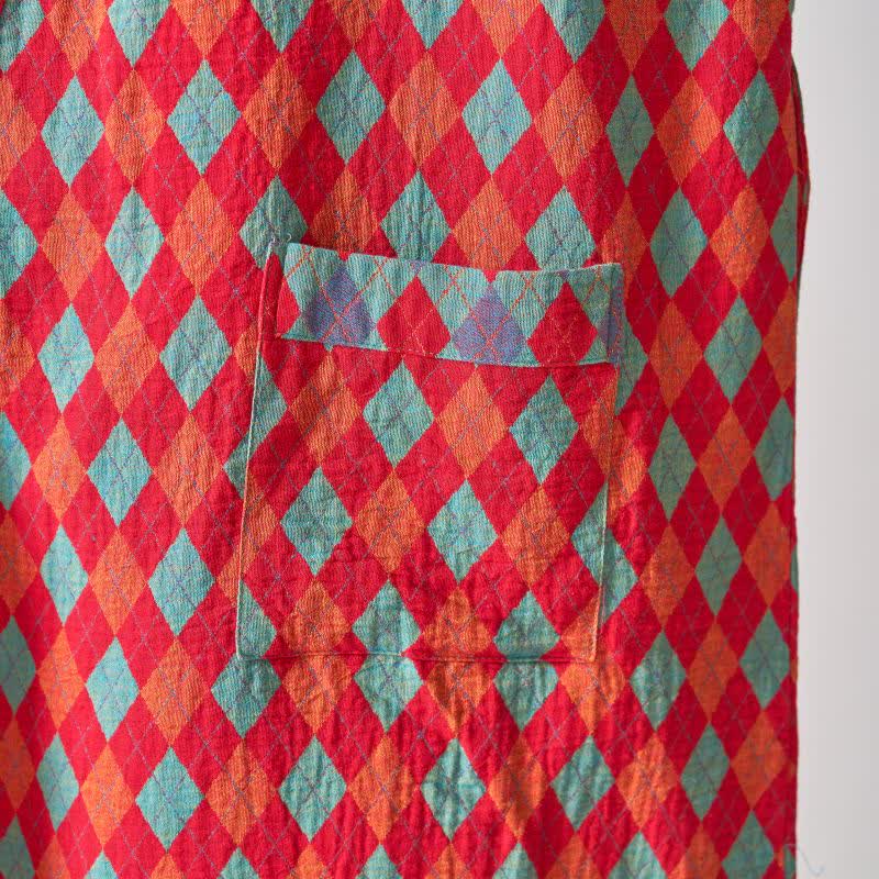 Kimono in garza di cotone a rombi Ownkoti Classic - image 7