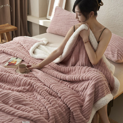 Coperta in sherpa jacquard con motivo ad albero Ownkoti - image 4