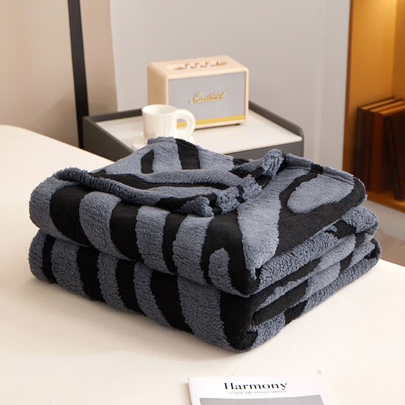 Coperta moderna con stampa zebrata Ownkoti - Grigio scuro - Matrimoniale - image 15