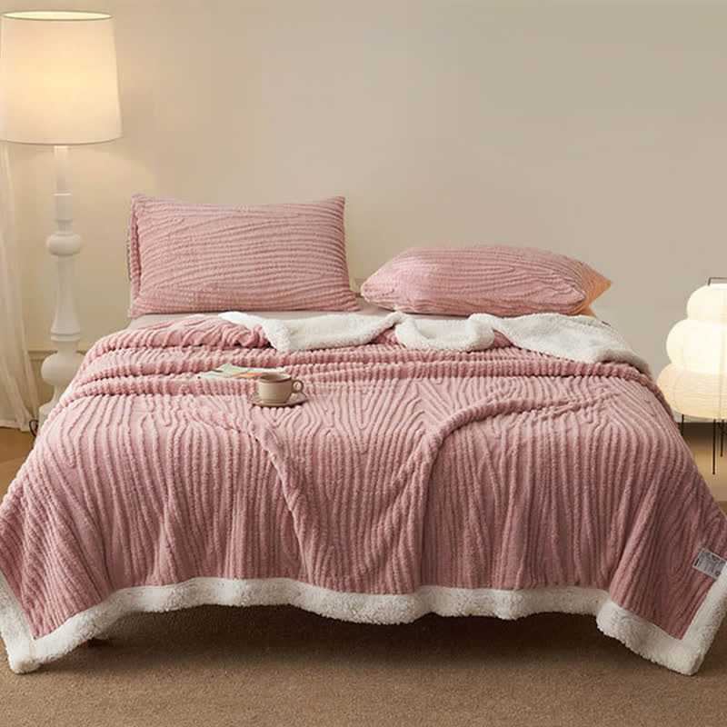 Coperta in sherpa jacquard con motivo ad albero Ownkoti - image 2