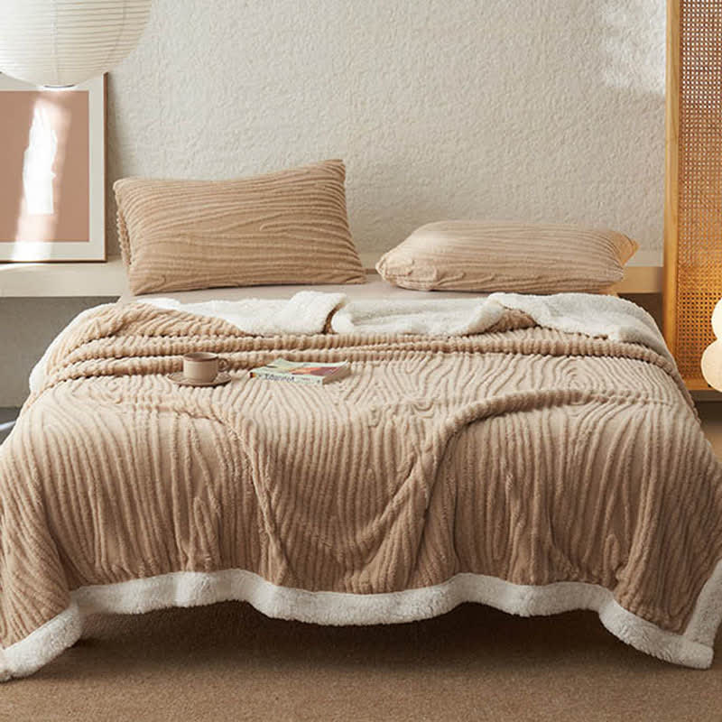 Coperta in sherpa jacquard con motivo ad albero Ownkoti - image 13