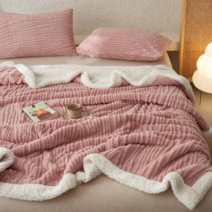 Coperta in sherpa jacquard con motivo ad albero Ownkoti - image 1