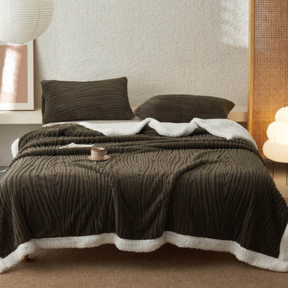 Coperta in sherpa jacquard con motivo ad albero Ownkoti - image 9