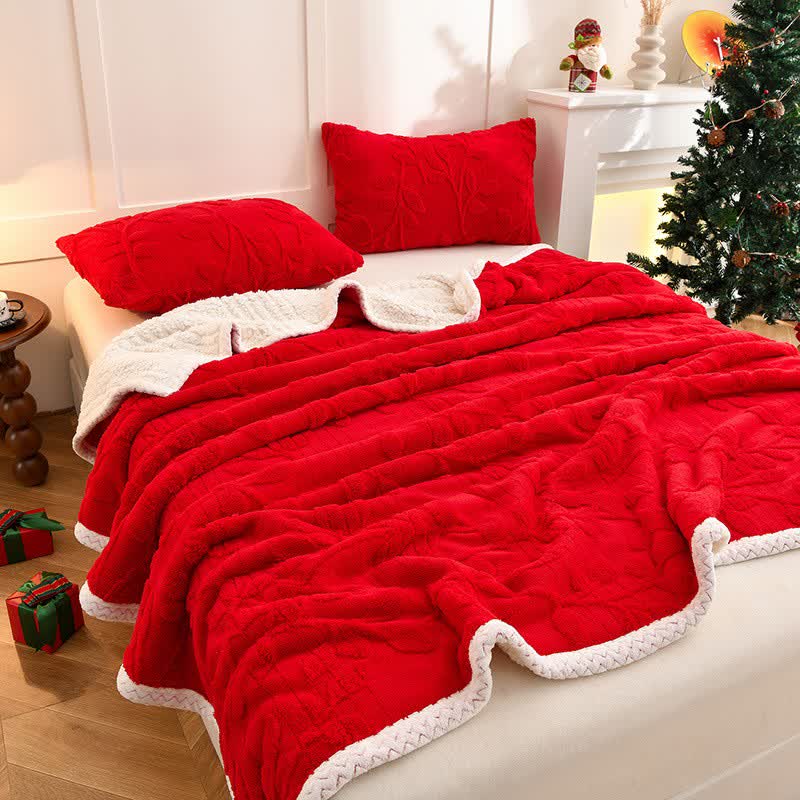 Coperta reversibile con trama a foglia Ownkoti - image 0