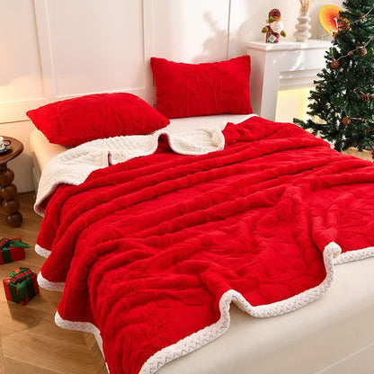 Coperta reversibile con trama a foglia Ownkoti - image 0