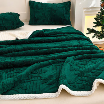 Coperta reversibile con trama a foglia Ownkoti - image 4