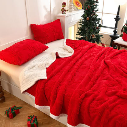 Coperta reversibile con trama a foglia Ownkoti - image 2