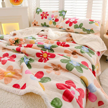 Coperta reversibile floreale colorata Ownkoti - Matrimoniale - image 0