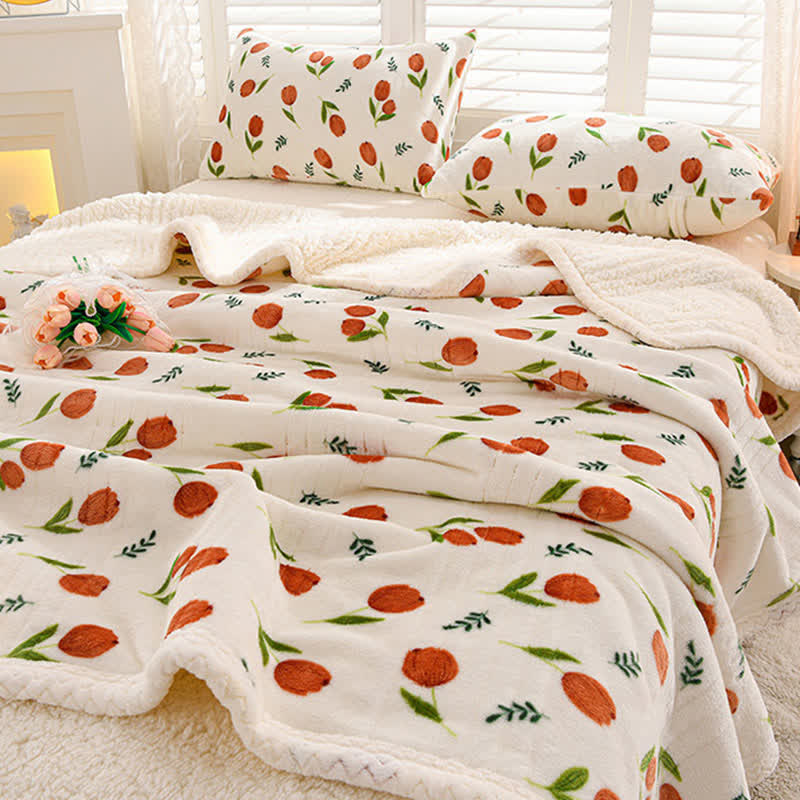 Coperta reversibile Ownkoti Tulip Sherpa - Matrimoniale - image 0