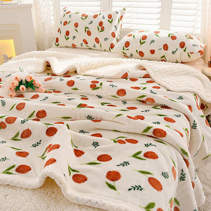 Coperta reversibile Ownkoti Tulip Sherpa - Matrimoniale - image 0