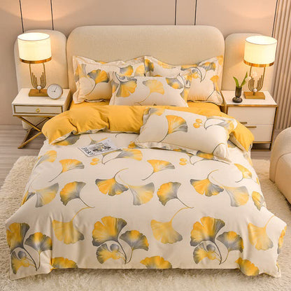 Set di biancheria da letto in cotone Ginkgo Timeless Ownkoti (4 pezzi) - Matrimoniale Grande - image 0