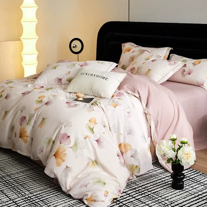 Set di biancheria da letto in cotone spazzolato Ginkgo elegante Ownkoti (4 pezzi) - image 5
