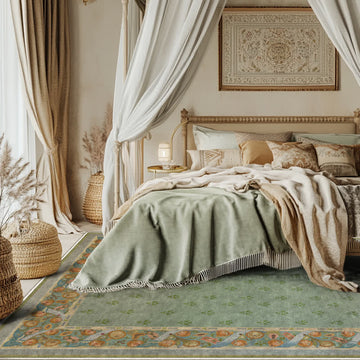 Tappeto pieghevole Ownkoti Refresh Green Floral - 153cm x 244cm - image 0