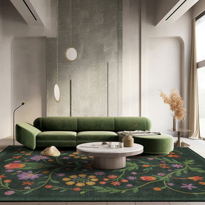 Tappeto per interni ed esterni Ownkoti Retro Vibrant Floral - image 1