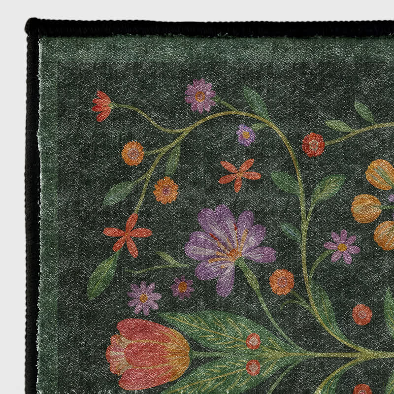 Tappeto per interni ed esterni Ownkoti Retro Vibrant Floral - image 2
