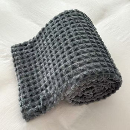 Coperta scozzese spessa e calda - Grigio scuro - 200cm x 230cm - image 21
