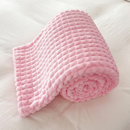 Coperta scozzese spessa e calda - Rosa - 200cm x 230cm - image 22