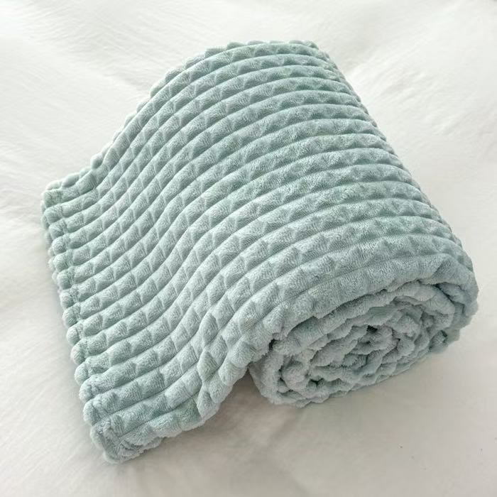 Coperta scozzese spessa e calda - Blu - 200cm x 230cm - image 24