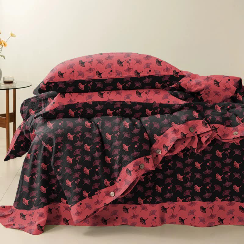 Set di biancheria da letto in garza di cotone Ginkgo Timeless Ownkoti (4 pezzi) - image 2