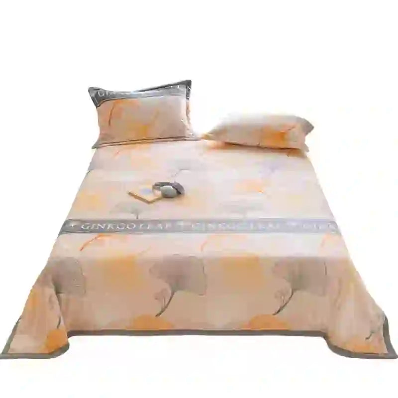 Coperta calda e accogliente con foglie di ginkgo - image 5