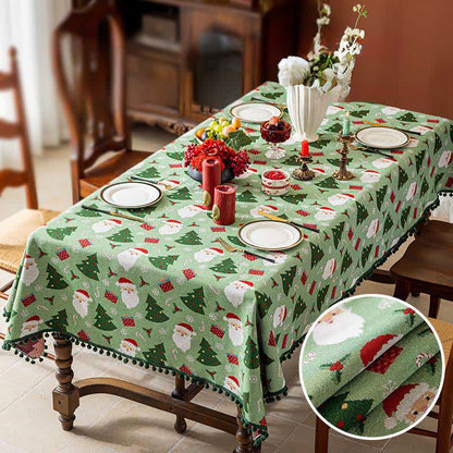 Tovaglia natalizia con stampa regalo albero di Babbo Natale Ownkoti - image 1