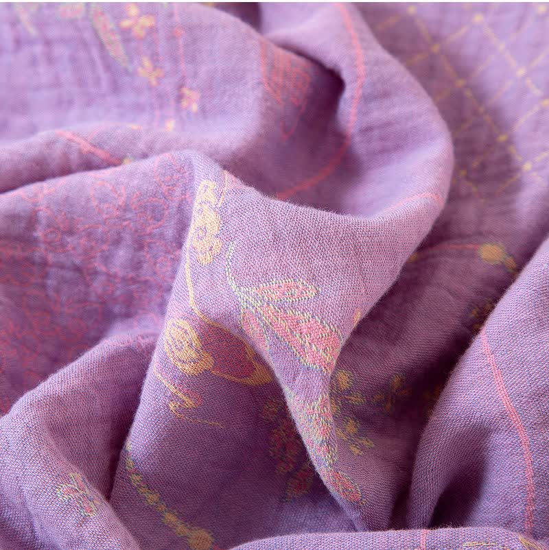 Abbigliamento da casa in garza di cotone jacquard retrò orientale Ownkoti - image 4