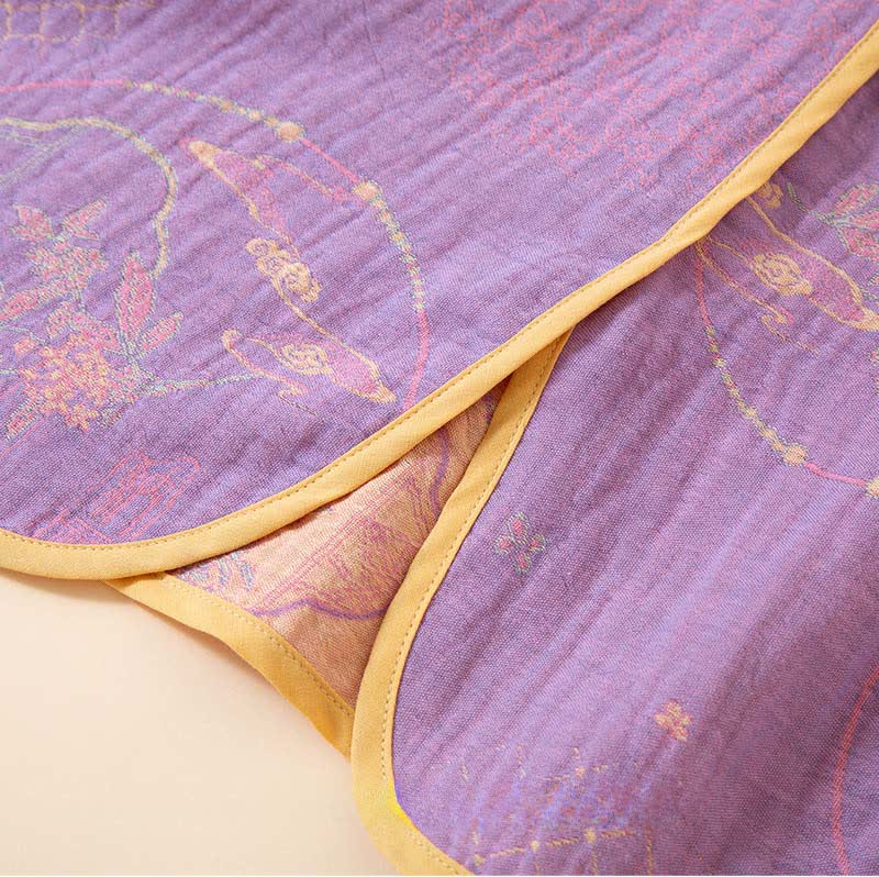 Abbigliamento da casa in garza di cotone jacquard retrò orientale Ownkoti - image 3
