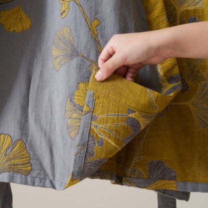 Kimono in garza di cotone e ginkgo - image 37