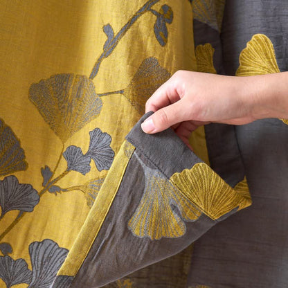Kimono in garza di cotone e ginkgo - image 14