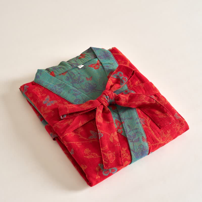 Kimono vintage a farfalla in garza di cotone Ownkoti - image 6