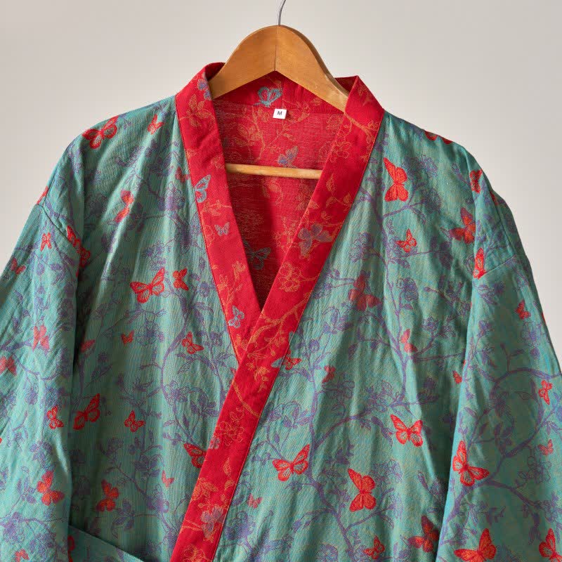 Kimono vintage a farfalla in garza di cotone Ownkoti - image 15