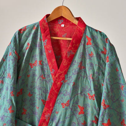 Kimono vintage a farfalla in garza di cotone Ownkoti - image 15