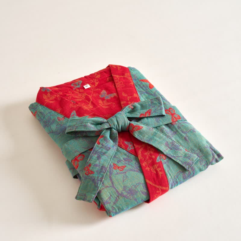 Kimono vintage a farfalla in garza di cotone Ownkoti - image 14