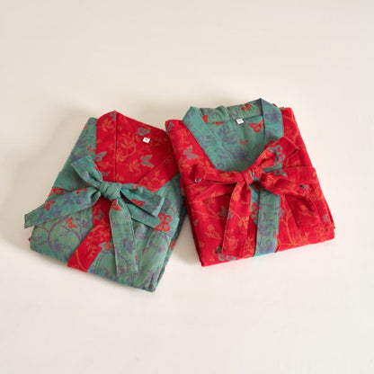 Kimono vintage a farfalla in garza di cotone Ownkoti - image 2