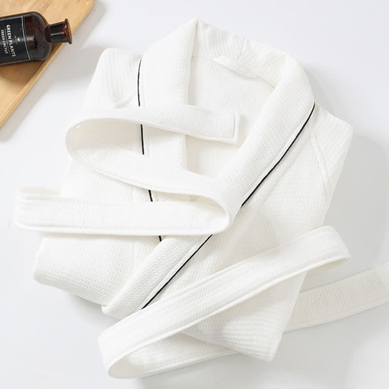 Accappatoio unisex in cotone tinta unita Ownkoti - image 14