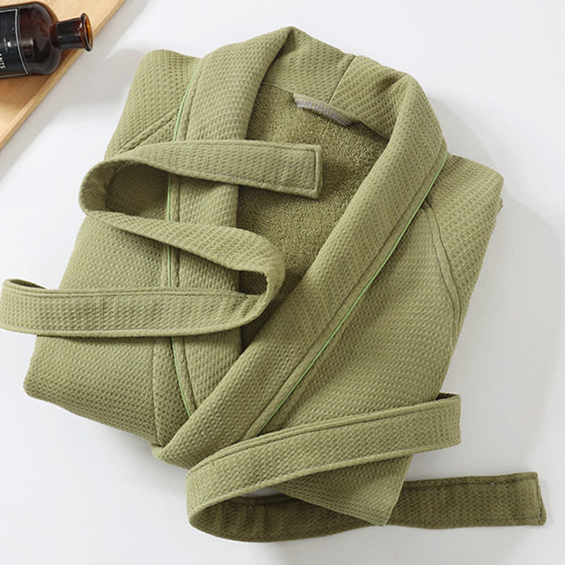 Accappatoio unisex in cotone tinta unita Ownkoti - image 5