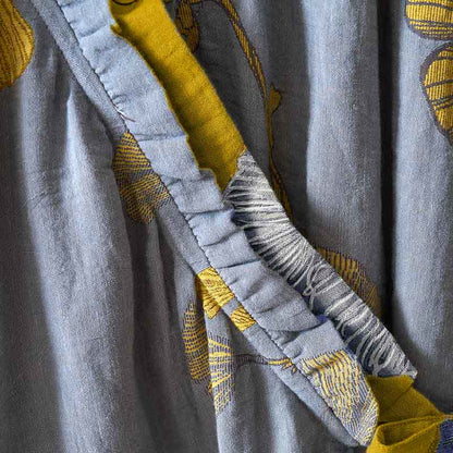 Camicia da notte in cotone ispirata all'Hanfu con foglie di Ginkgo - image 19