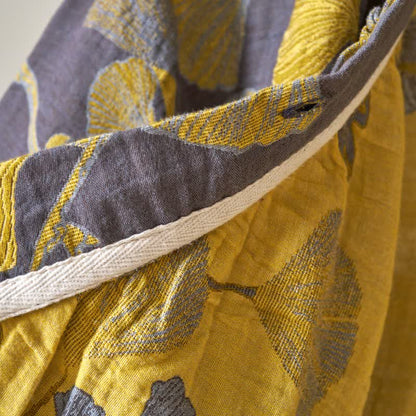 Camicia da notte in cotone ispirata all'Hanfu con foglie di Ginkgo - image 14