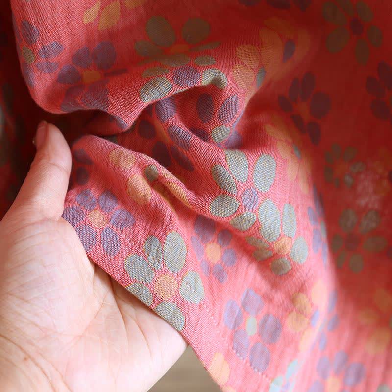 Camicia da notte a maniche lunghe in garza di cotone floreale Ownkoti - image 10