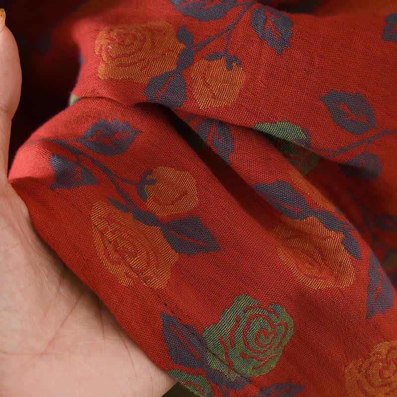 Camicia da notte a maniche lunghe in garza di cotone Ownkoti Rose - image 5