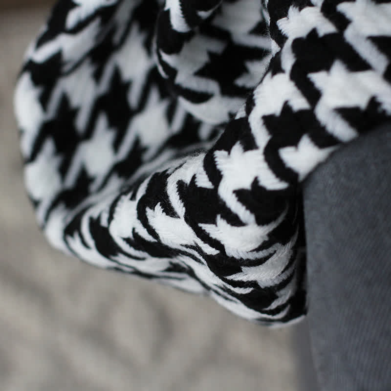 Coperta con nappa pied de poule classica Ownkoti - image 8