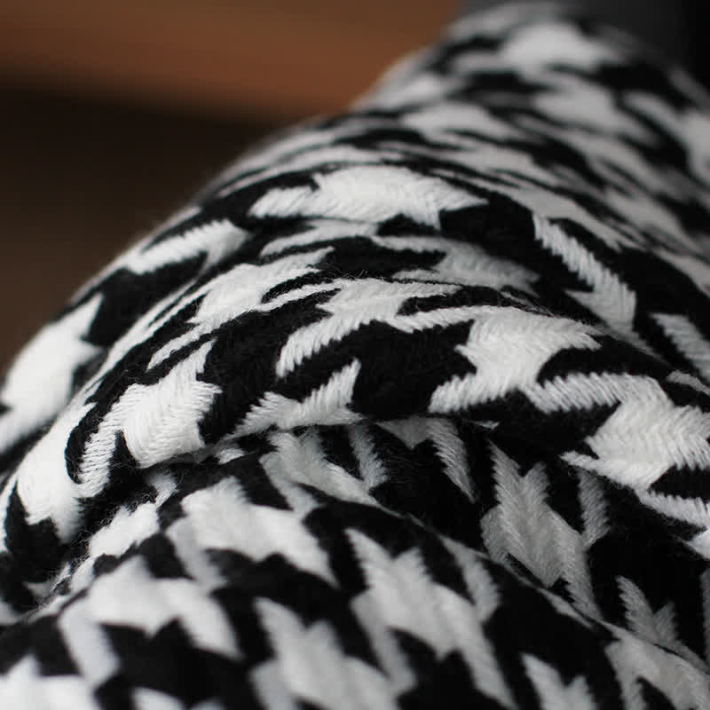 Coperta con nappa pied de poule classica Ownkoti - image 9