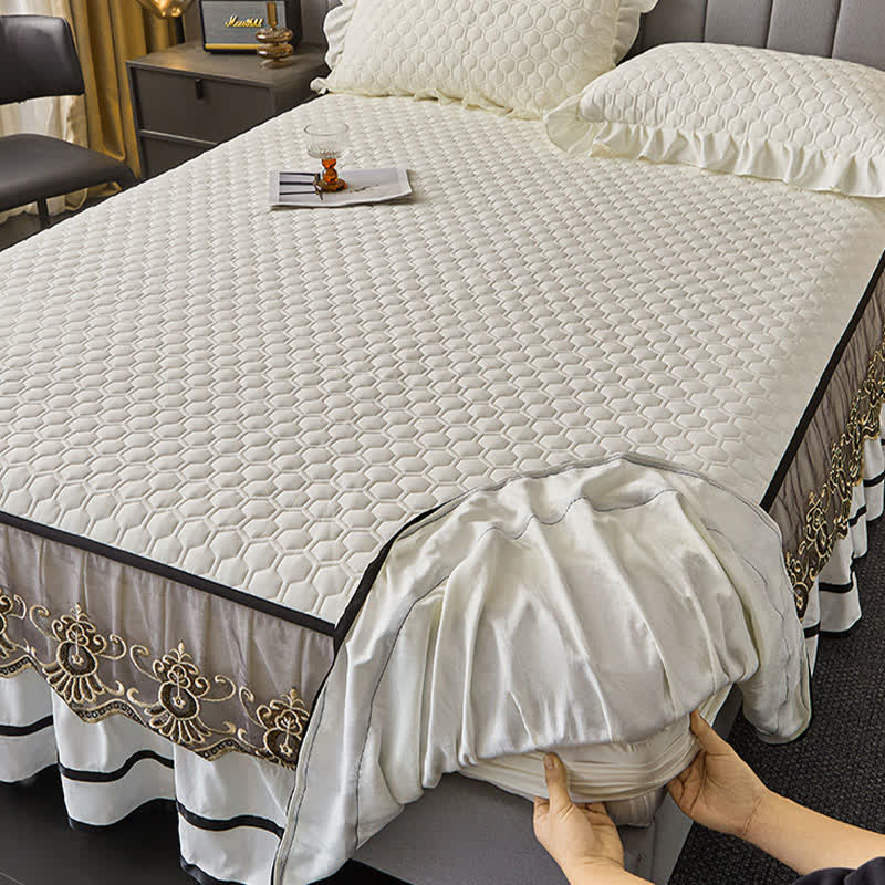 Lenzuolo trapuntato Ownkoti con gonna da letto rimovibile - image 3
