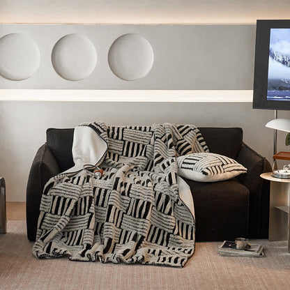 Coperta in pile geometrico Jacquard Ownkoti - image 3